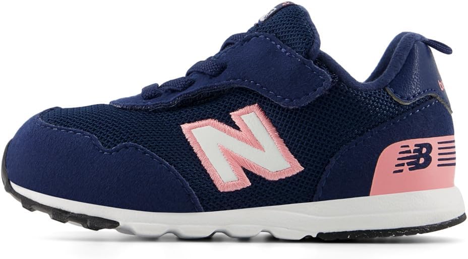 Детские кроссовки New Balance 515 V1 на шнуровке, Nb Navy/Double Bubble — фото 2