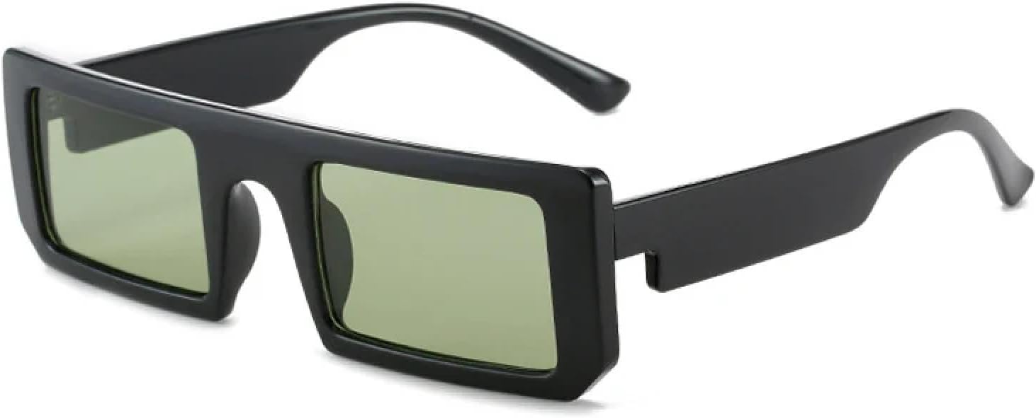 

Роскошные солнцезащитные очки в маленькой оправе для женщин и мужчин, в стиле ретро, ​​летние очки для путешествий, солнцезащитные очки с защитой от УФ-излучения UV400 TKKTLLT, Black Green