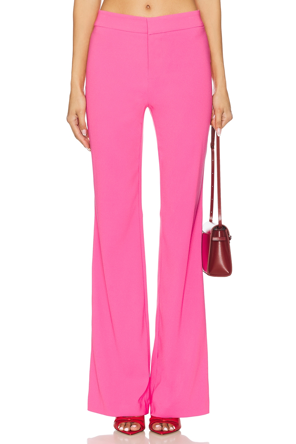 

Livi брюки средней посадки от Alice + Olivia, wild pink