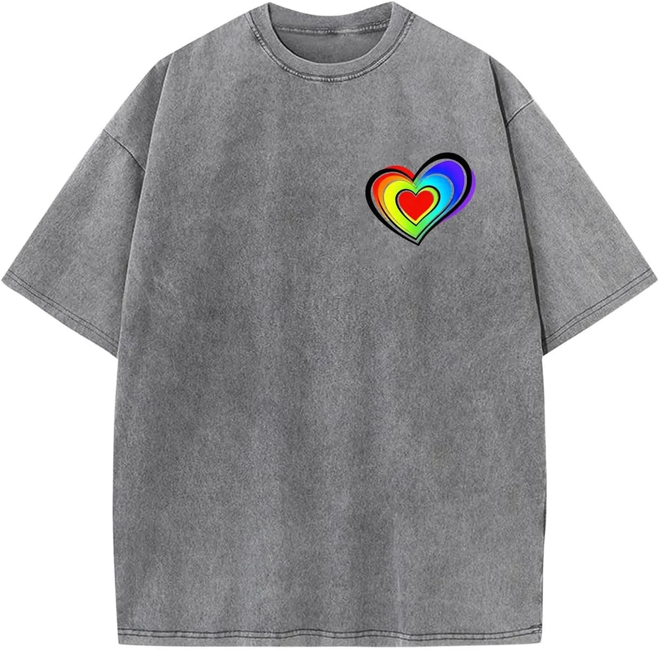 Мужская футболка с принтом Love Heart — фото 2