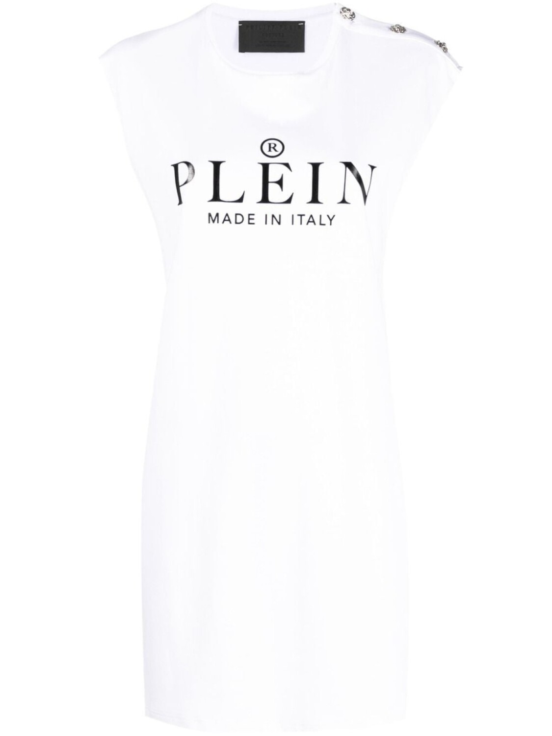 

Платье-футболка с логотипом Philipp Plein, белый