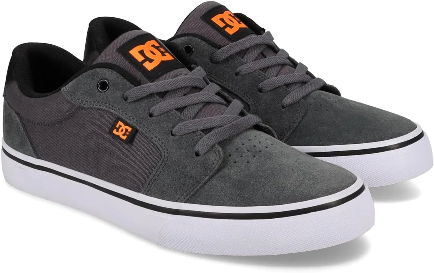 Мужские скейтбордные кроссовки DC Shoes Anvil, Grey / Black / Orange