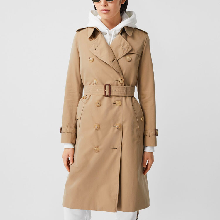 Пальто Burberry, женское, медовый — фото 2