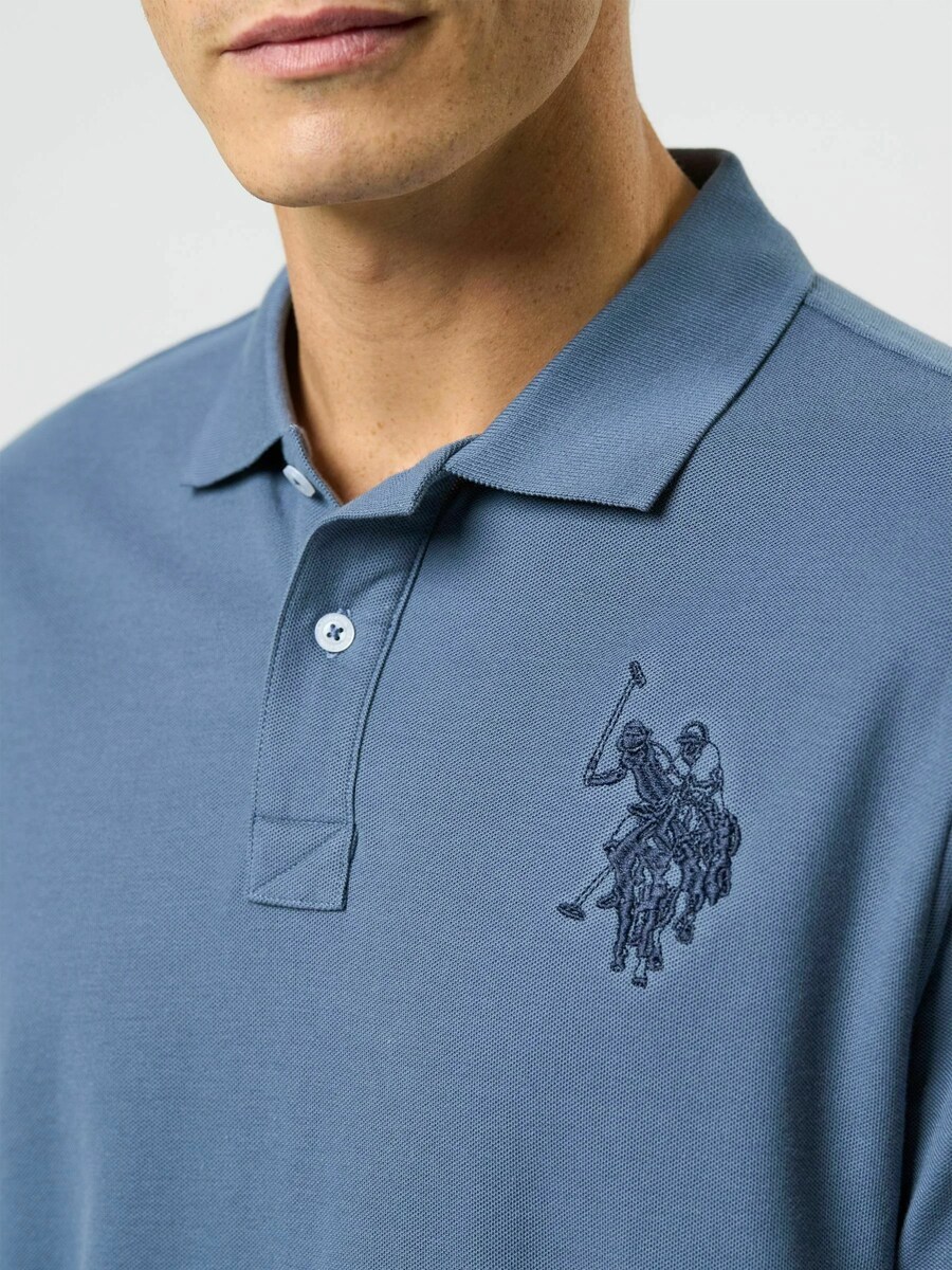 Рубашка U.S. POLO ASSN. Alfredo, цвет Navy/Sapphire — фото 4