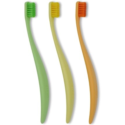 Экологичная зубная щетка Promis Brush, изготовленная из возобновляемого сырья, мягкая щетина 6750 — упаковка из 3 шт.