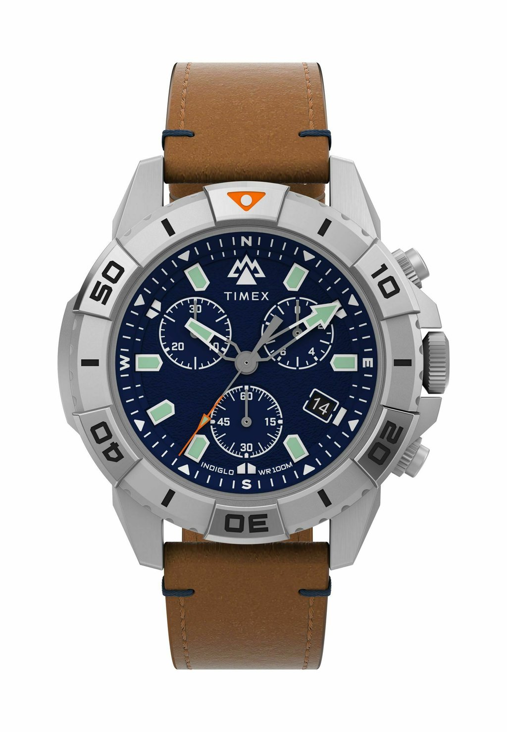 

Часы с хронографом EXPEDITION NORTH RIDGE Timex, коричневый