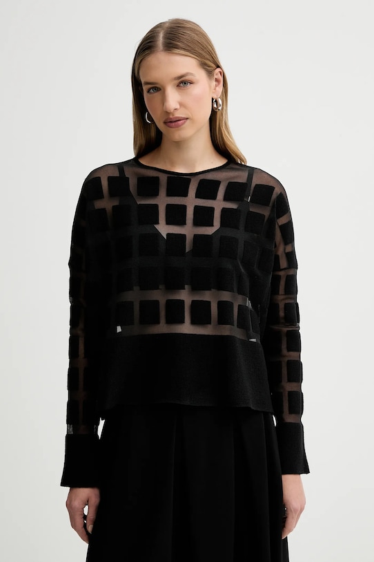 

Шерстяной свитер Liviana Conti, черный