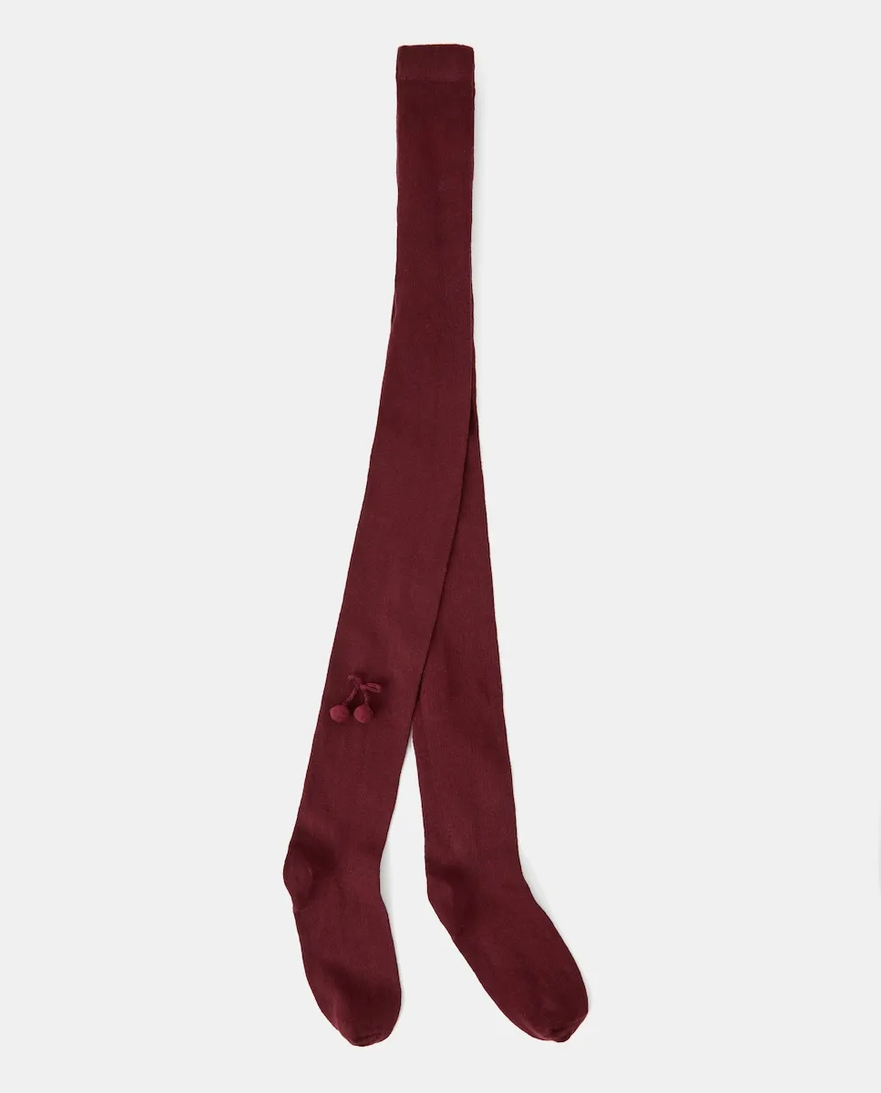 

Купальник с помпоном для девочек Cotton Juice, бордовый