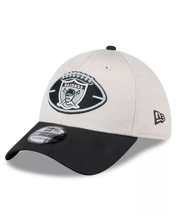 

Мужская кепка Stone/Black Las Vegas Raiders 2024 Sideline Historic 39THIRTY Flex New Era