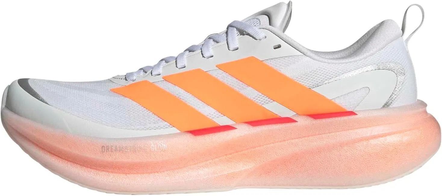 Мужские беговые кроссовки Adidas Supernova Glide, Ftwr White Lucid Orange Lucid Red