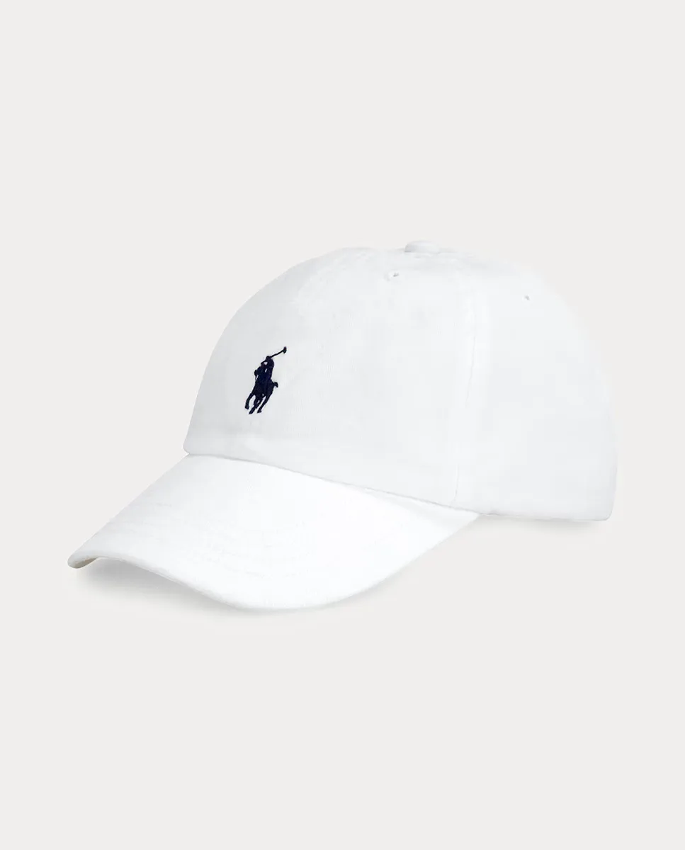 

Хлопковая шапочка унисекс с вышитой лошадкой Polo Ralph Lauren, белый