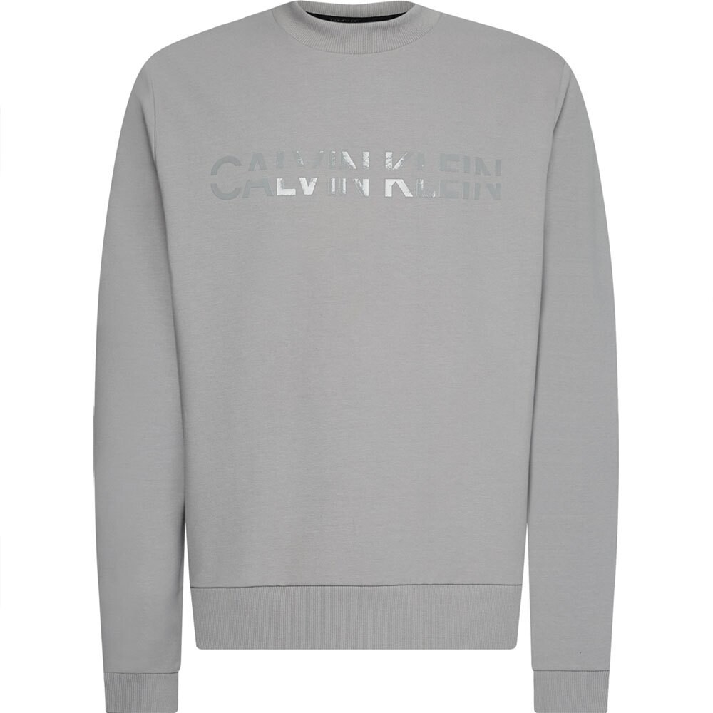 

Толстовка Calvin Klein Matt Shine Split Logo, серый
