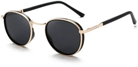 

Панк-очки круглые для мужчин 2027 года, панк-очки, модные солнцезащитные очки для женщин, винтажные женские солнцезащитные очки generic, Mpt189 Goldblack