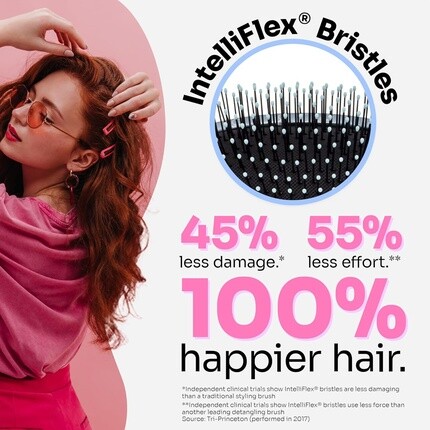 Оригинальная расческа для волос Wetbrush Detangler с ультрамягкой щетиной Intelliflex — коллекция Disney 100 Moana, Wet Brush — фото 3