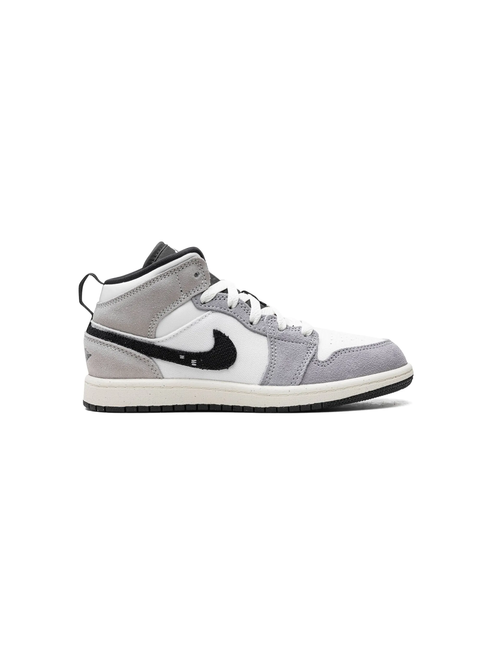 Кроссовки Air Jordan 1 Mid SE Craft Cement Jordan Kids, серый — фото 2