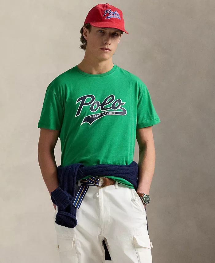 

Мужская футболка с принтом Classic-Fit из джерси Polo Ralph Lauren, зеленый