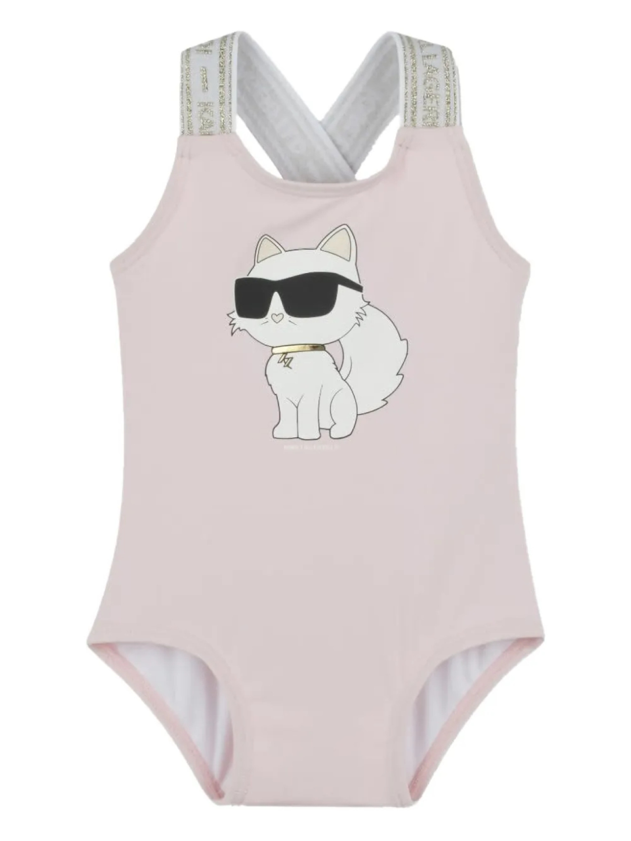 

Купальник Шупетт Karl Lagerfeld Kids, розовый