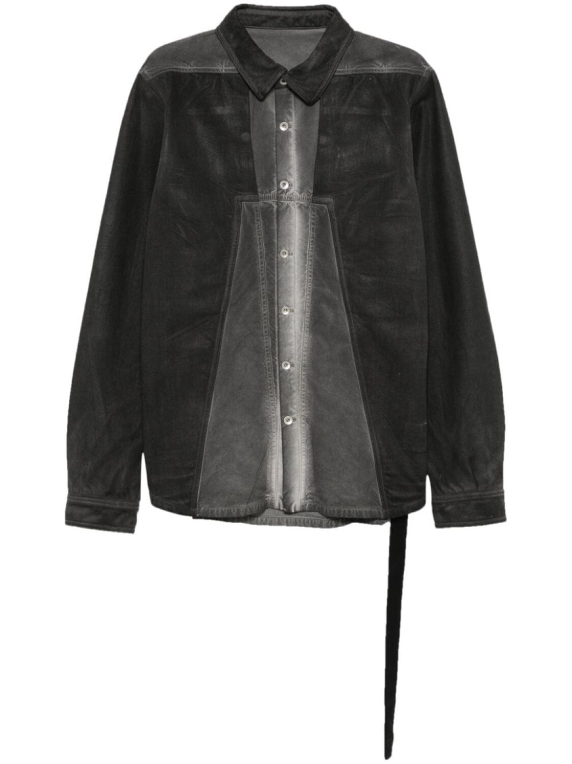 

Rick Owens DRKSHDW рубашка Splintered, серый