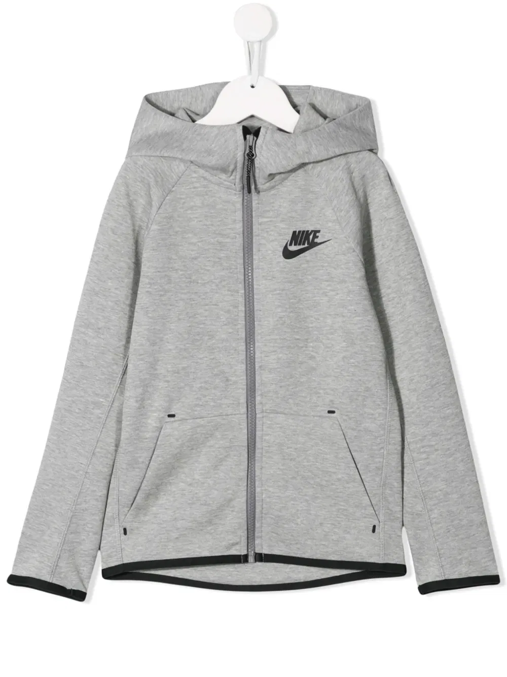 Толстовка на молнии с логотипом Nike Kids, серый