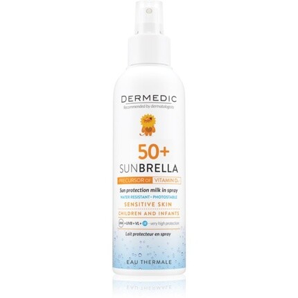 

Sunbrella Защитное молочко для детей в спрее SPF50 150мл Dermedic