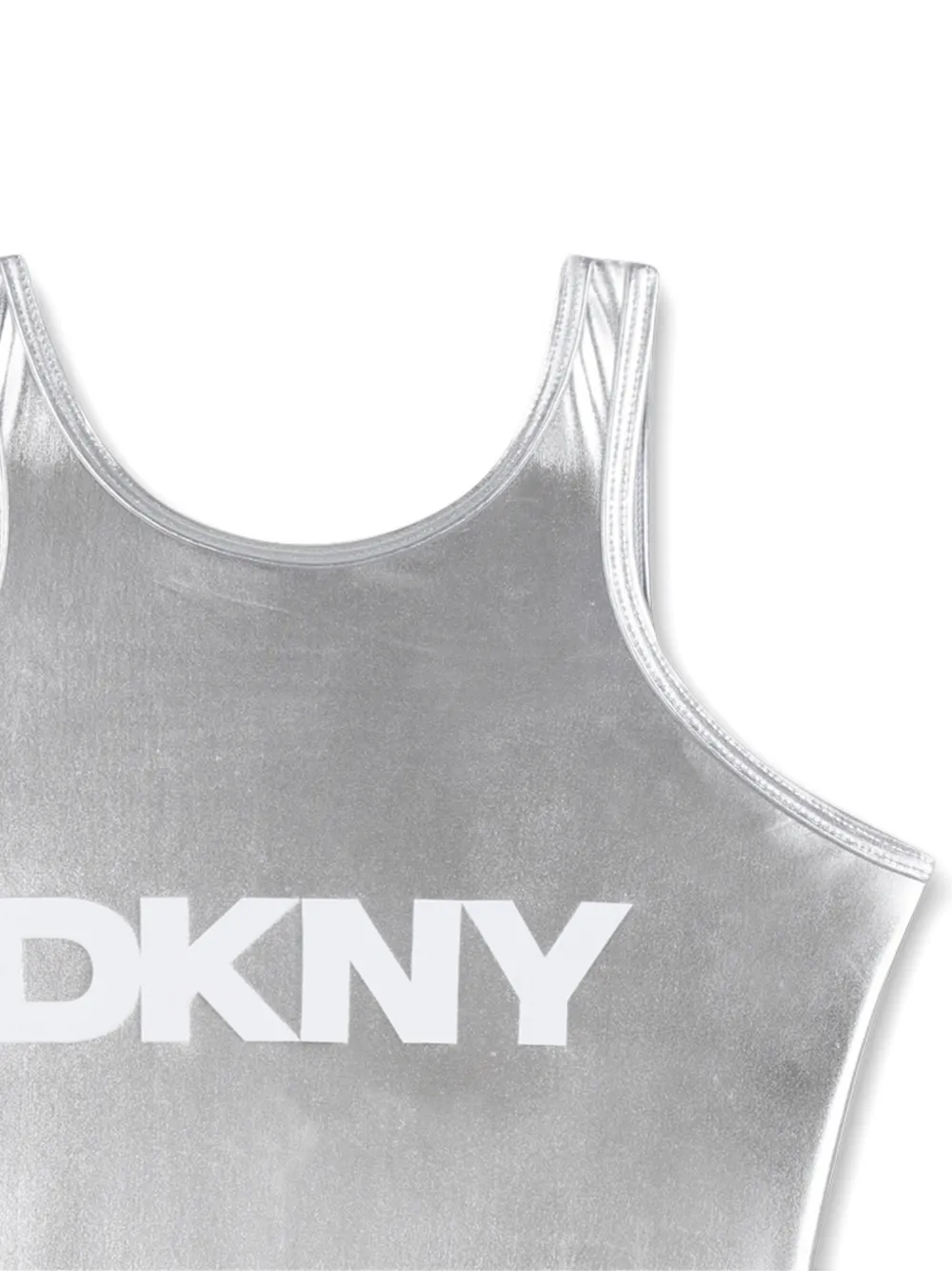 Купальник с логотипом Dkny Kids, серебряный — фото 3