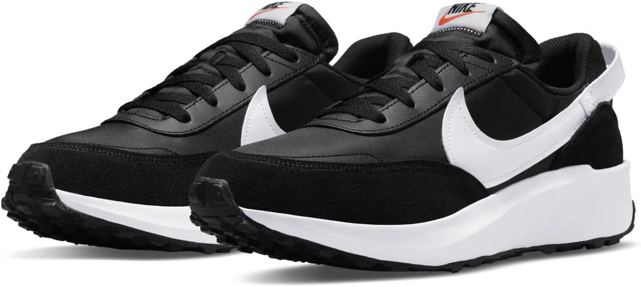 Мужские кроссовки Nike Waffle Debut, черно-белый — фото 2