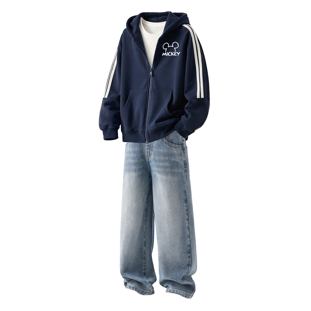 

Повседневный спортивный комплект из 2 предметов для детей 3-7 лет Disney, серо-голубой