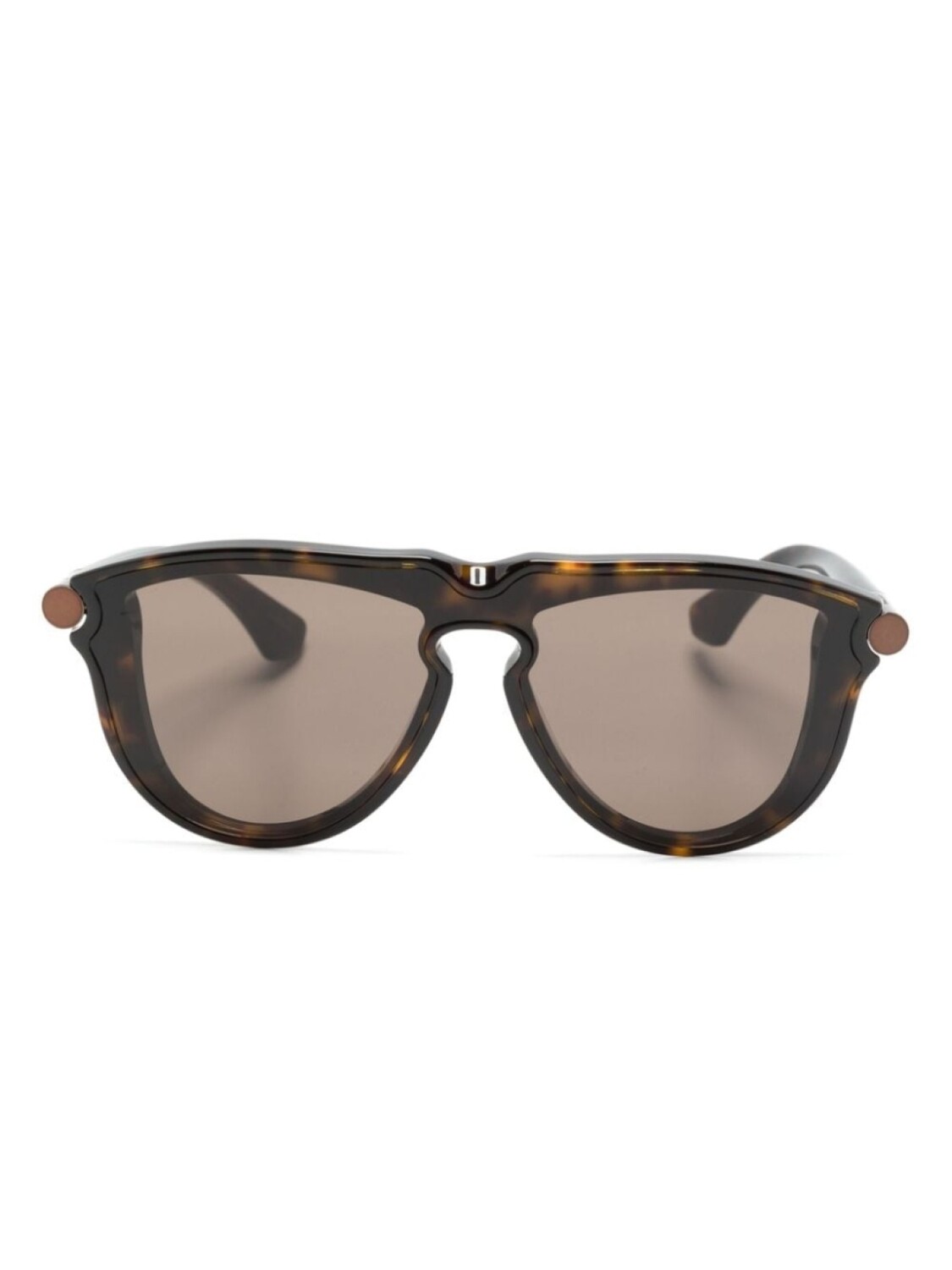 

Burberry Eyewear солнцезащитные очки в трубчатой геометрической оправе
