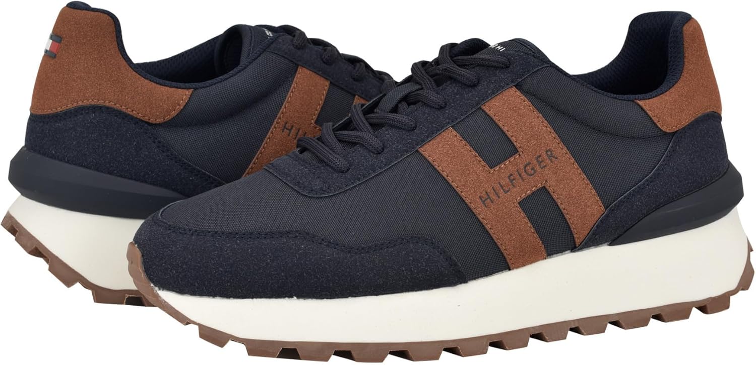 Tommy Hilfiger Мужские кроссовки Gani, Navy/Cognac Multi