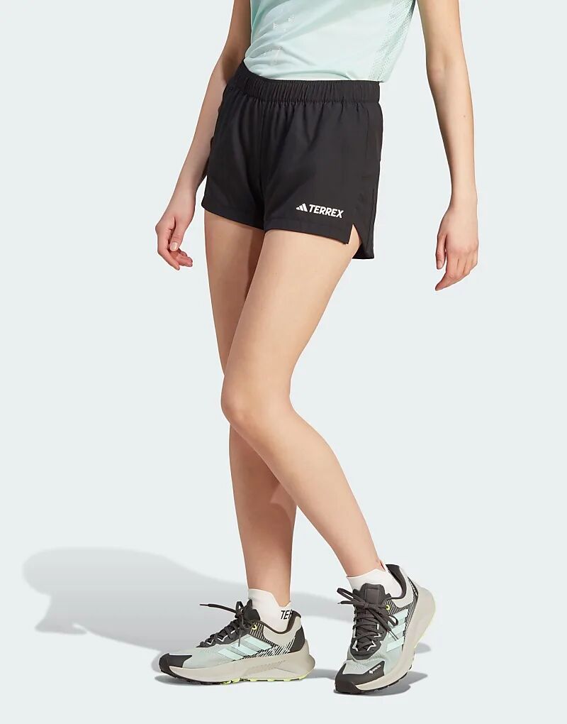 

Шорты для бега по многопересеченной местности Terrex черного цвета adidas