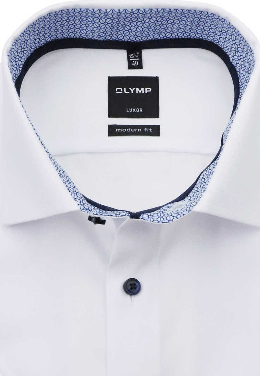 

Рубашка LUXOR MODERN FIT HALBARM HAIFISCHKRAGEN OLYMP, белый