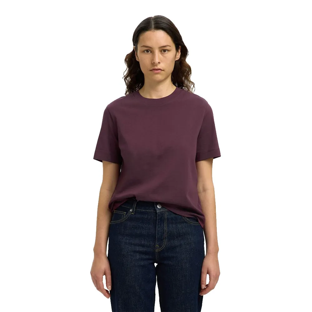 

Футболка с коротким рукавом Selected Essential Boxy, фиолетовый
