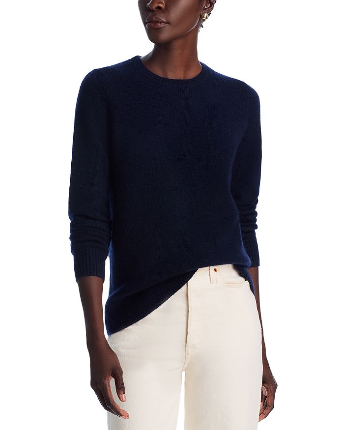 

Свитер с круглым вырезом - эксклюзив C by Bloomingdale's Cashmere, синий