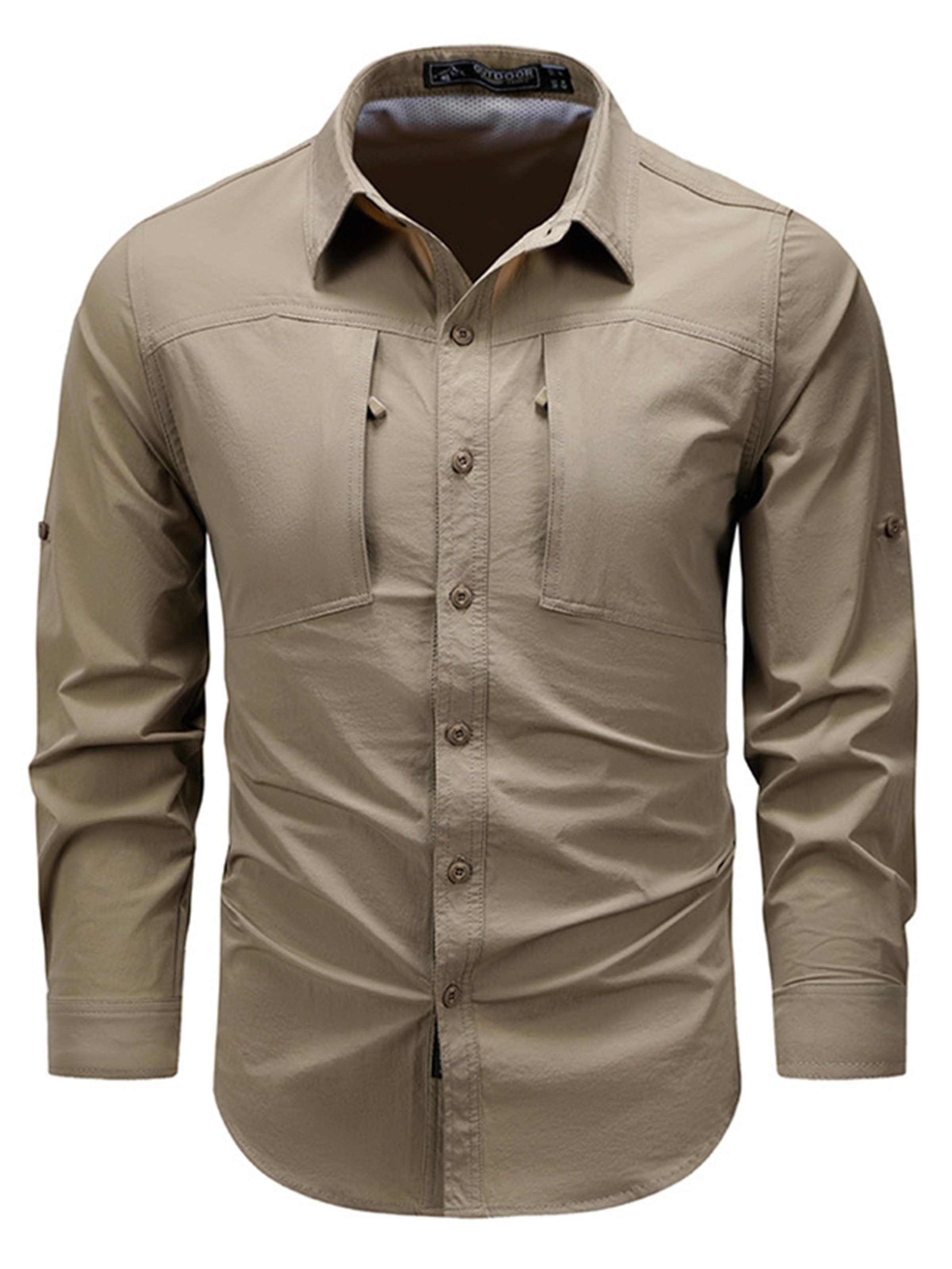 

Youthup Comfort fit Button Up Shirt в цвете Khaki