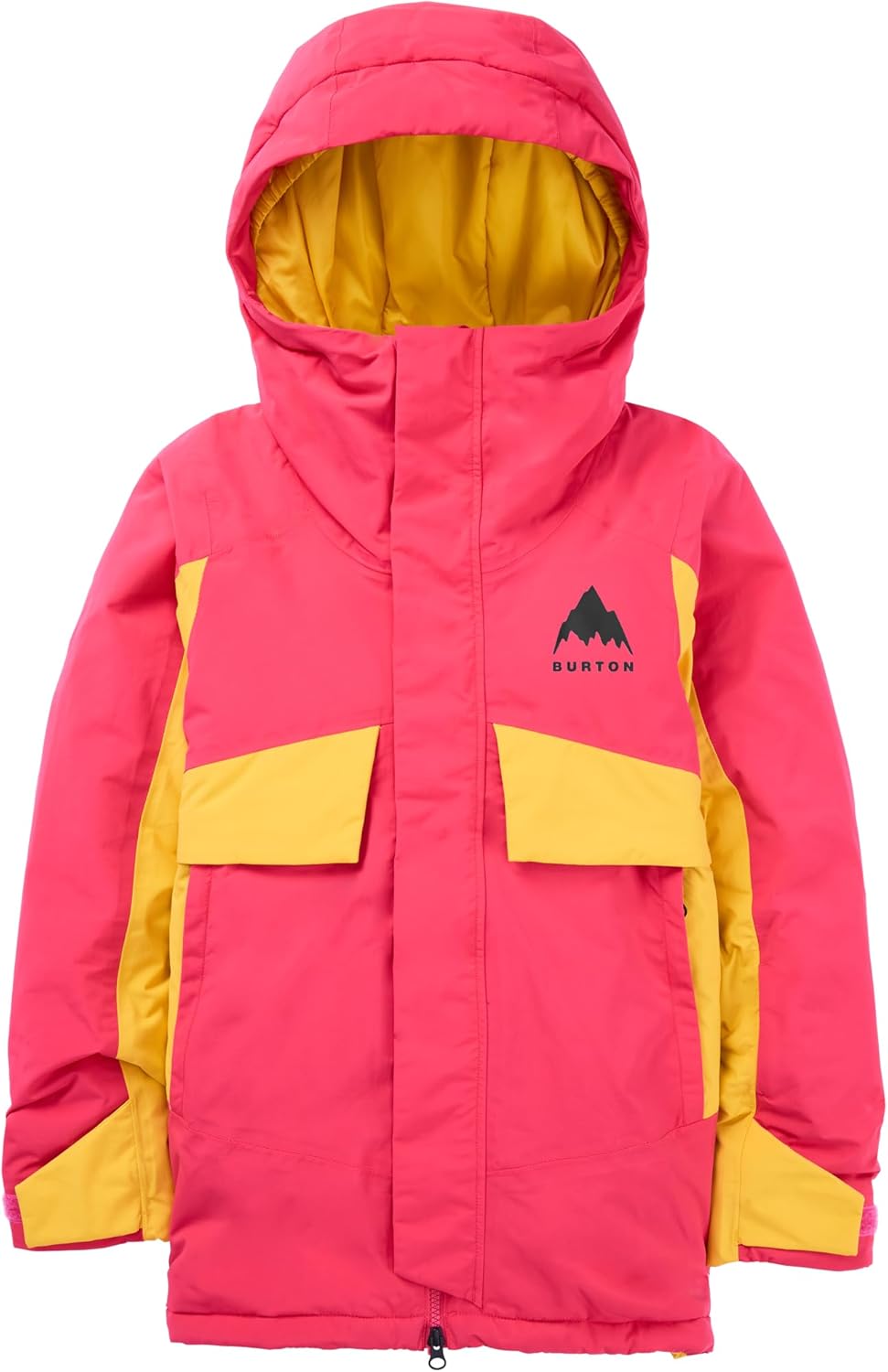 

Двухслойная утепленная куртка Burton Kids Ascutney - водонепроницаемое зимнее пальто для мальчиков и девочек с возможностью роста, Azalea Pink/Goldenrod