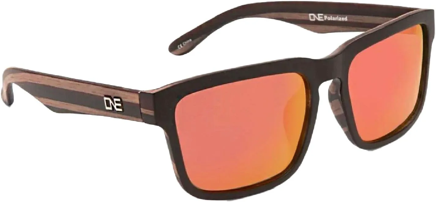 

Поляризованные спортивные солнцезащитные очки Optic Nerve Mashup – легкая спортивная оправа, защита от УФ-излучения, антибликовое покрытие – унисекс, Black Wood