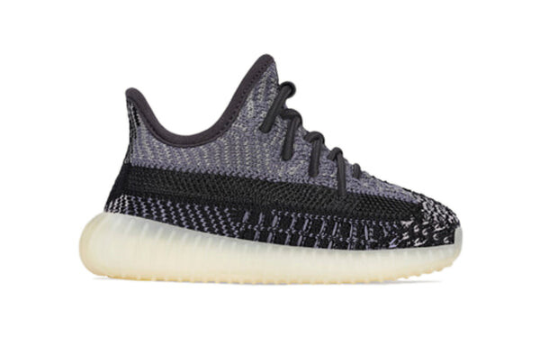 Кроссовки повышают 350 v2 младенцев Adidas Yeezy, черный — фото 2