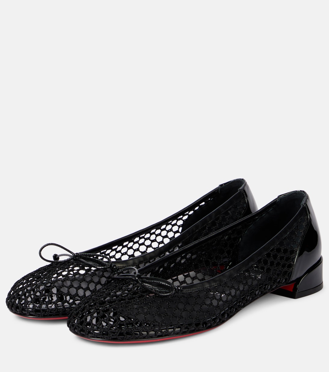 Балетки Sweetie Jane из хлопка и кожи Christian Louboutin, Black/ Lin Black — фото 4