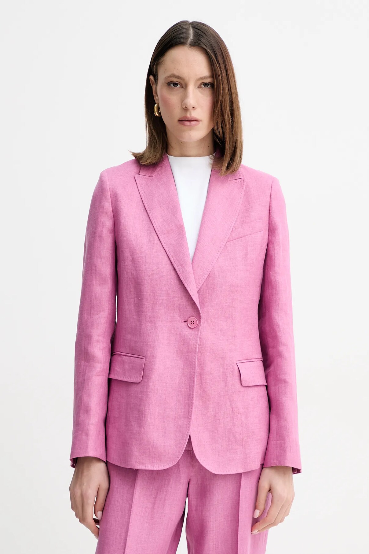 

Куртка из льна Weekend Max Mara, розовый