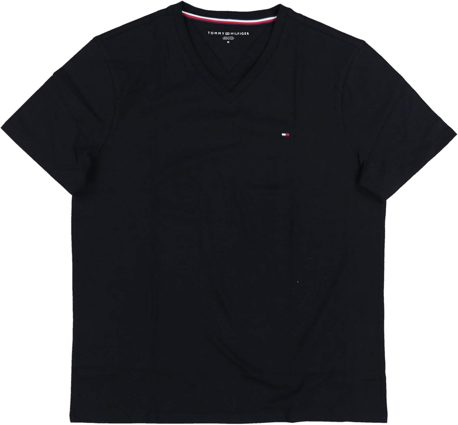 

Мужская футболка Tommy Hilfiger Classic Fit с V-образным вырезом и логотипом, Black