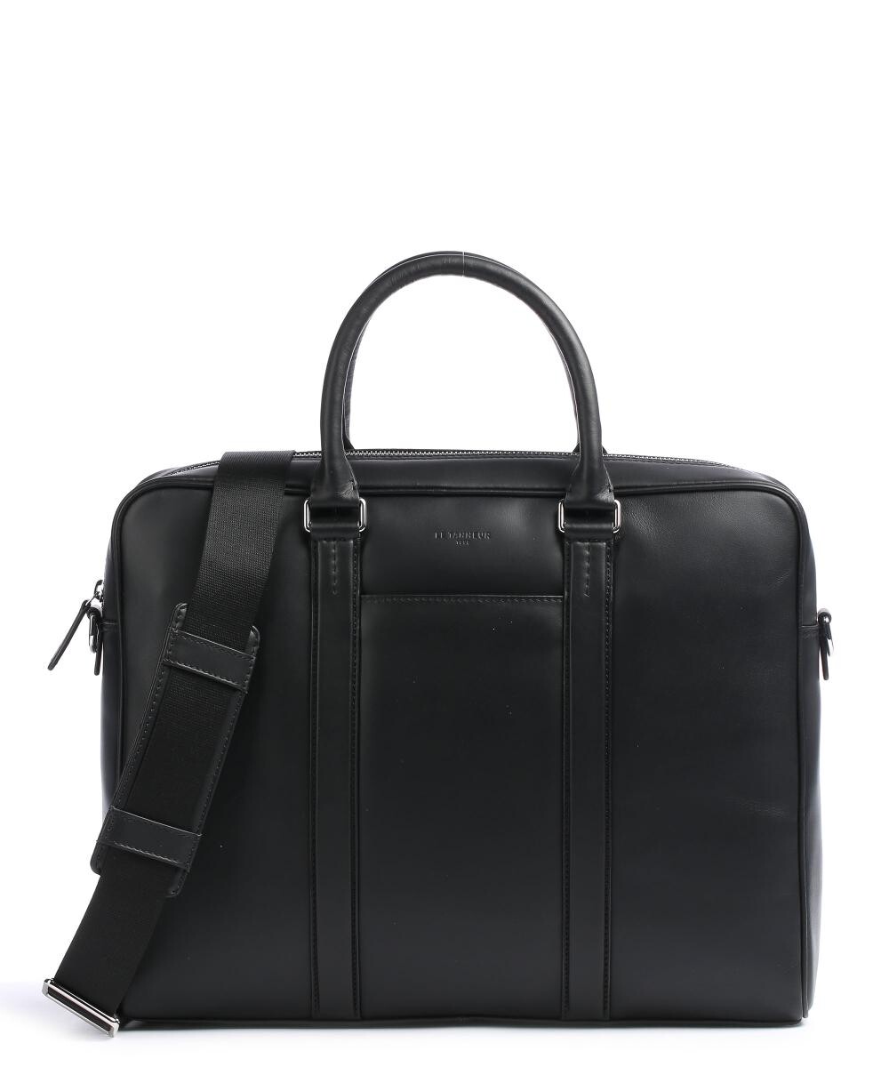 

Портфель Charles 14″ из гладкой кожи Le Tanneur, черный