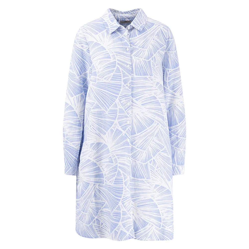 

Платье с длинным рукавом Fynch Hatton A-Line Shell Linen Mix, синий