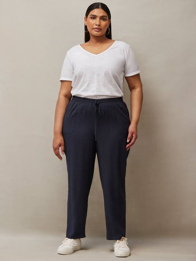 

Брюки с зауженным кроем и шнурком на талии Live Unlimited, Blue