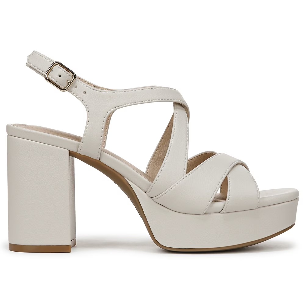 Женские босоножки на каблуке Adrianna Lifestride, bone faux leather — фото 2