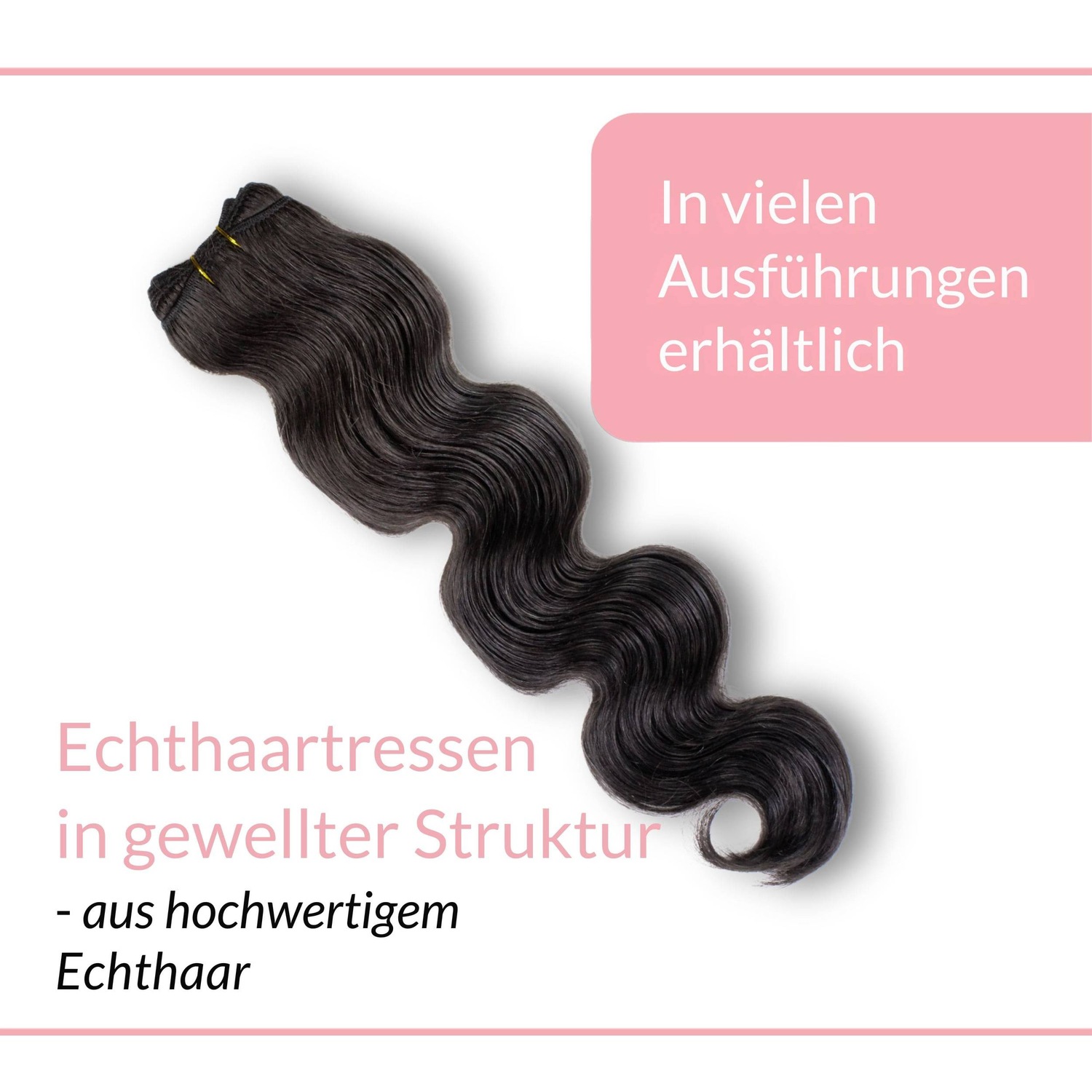 Накладные волосы tresse extensions echthaar #4/0 mittelbraun 100g Hair2Heart, 60cm, количество 1 шт. — фото 3