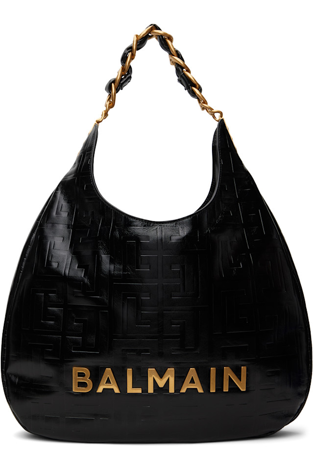

Большая мягкая сумка 1945 Balmain, черный