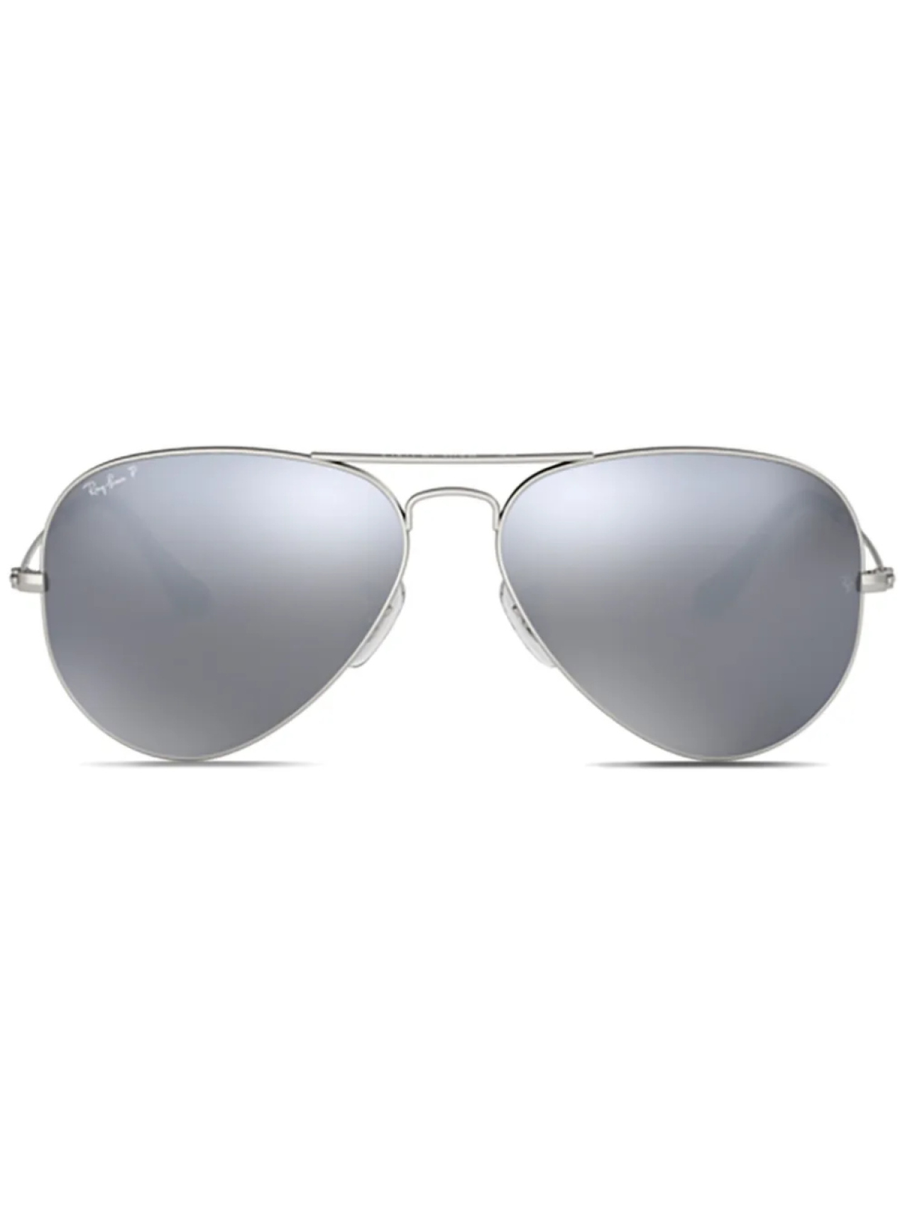 

Ray-Ban солнцезащитные очки-авиаторы Aviator Large Metal, серебряный