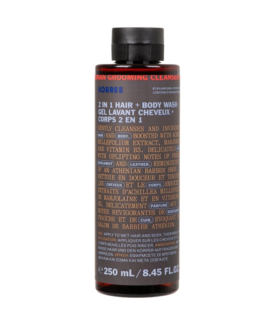 

Гель для душа KORRES Athenian Grooming 2-in-1 Shampoo und Duschgel, 250 ml