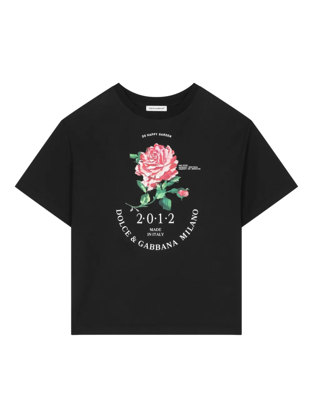 

Футболка из джерси с логотипом Dolce & Gabbana Kids, черный