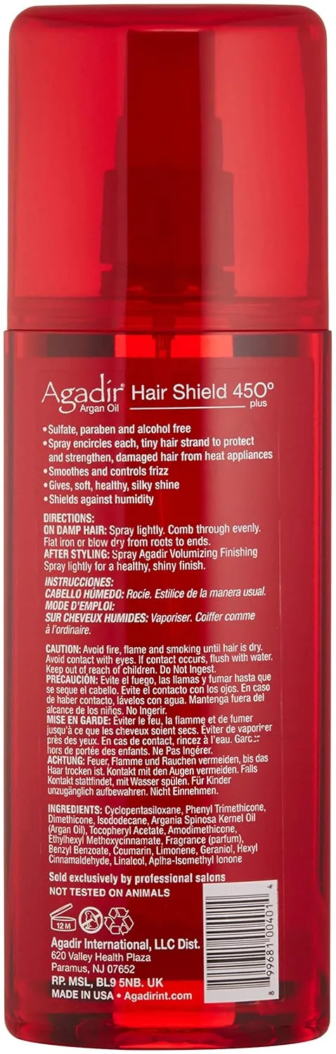 Спрей для защиты волос AGADIR Hair Shield 450, 6,7 жидких унций — фото 2